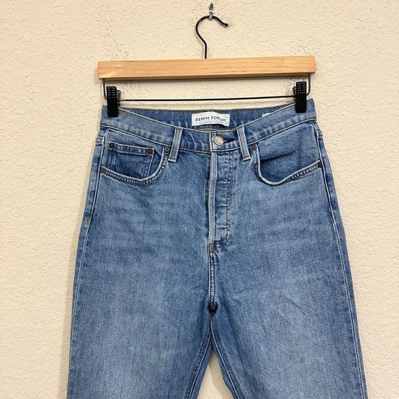 ARITZIA DENIM FORUM The Yoko High Rise Slim Jeans Picture This Bleu - Picture 3 of 14